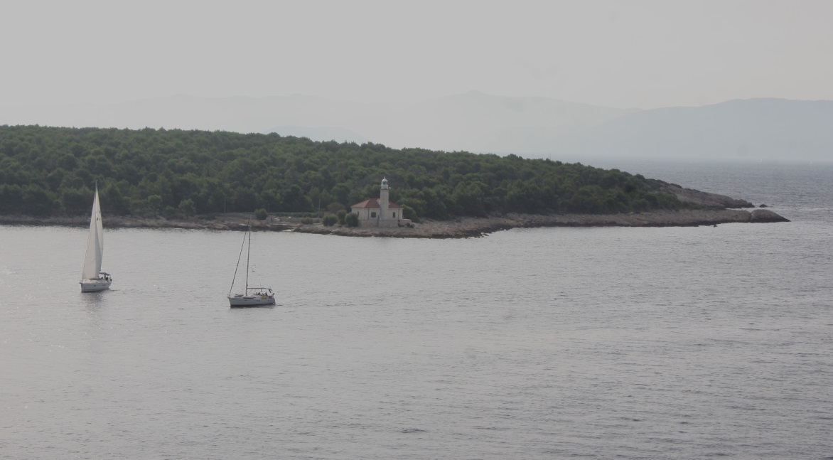 Another small lighthouse as we approach Split