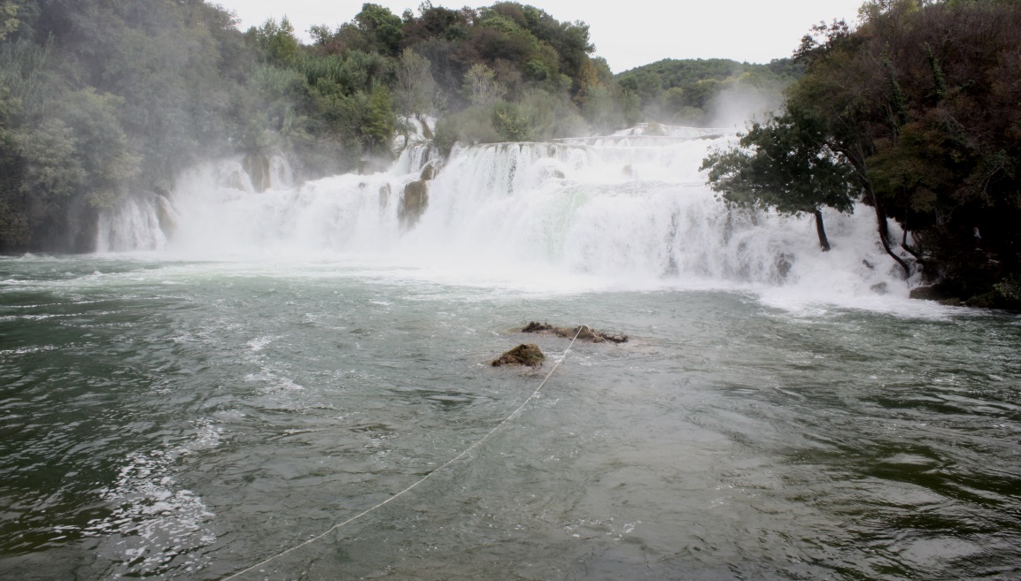 The closed swimming area