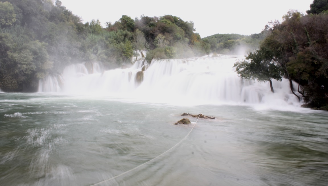 The closed swimming area, long exposure