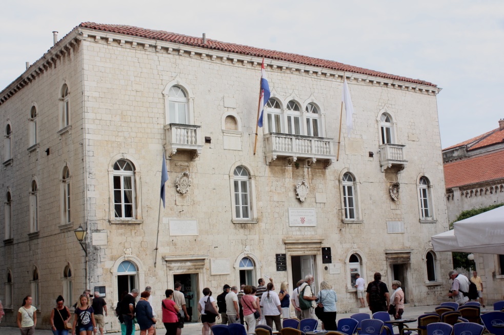 City Hall building in Trogir Square