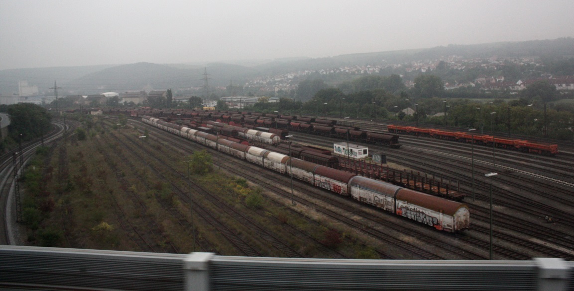 Rail yard in Veitshchheim, Germany