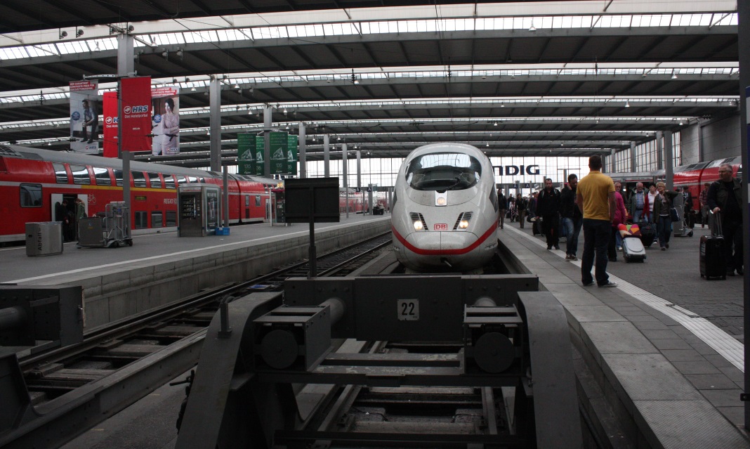 Deutsche Bahn train that took us from Frankfurt to Munich