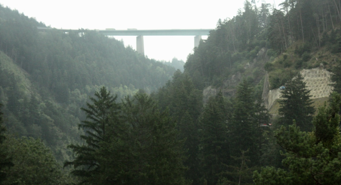 The Europabrcke (Europe Bridge) in the distance