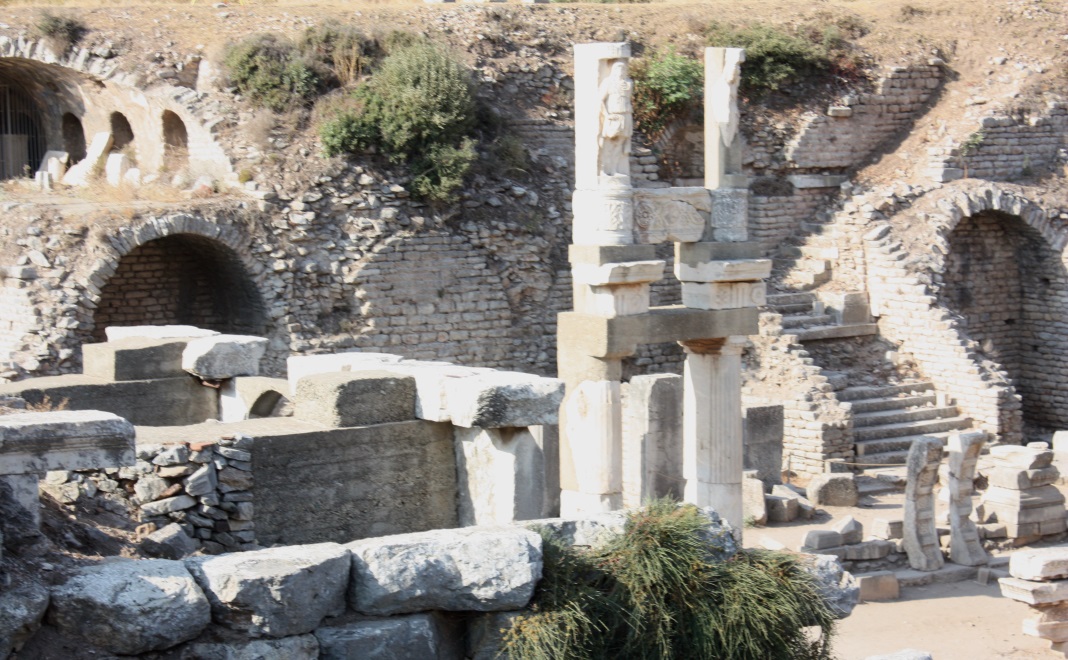 Closer view of the Temple of Domitian
