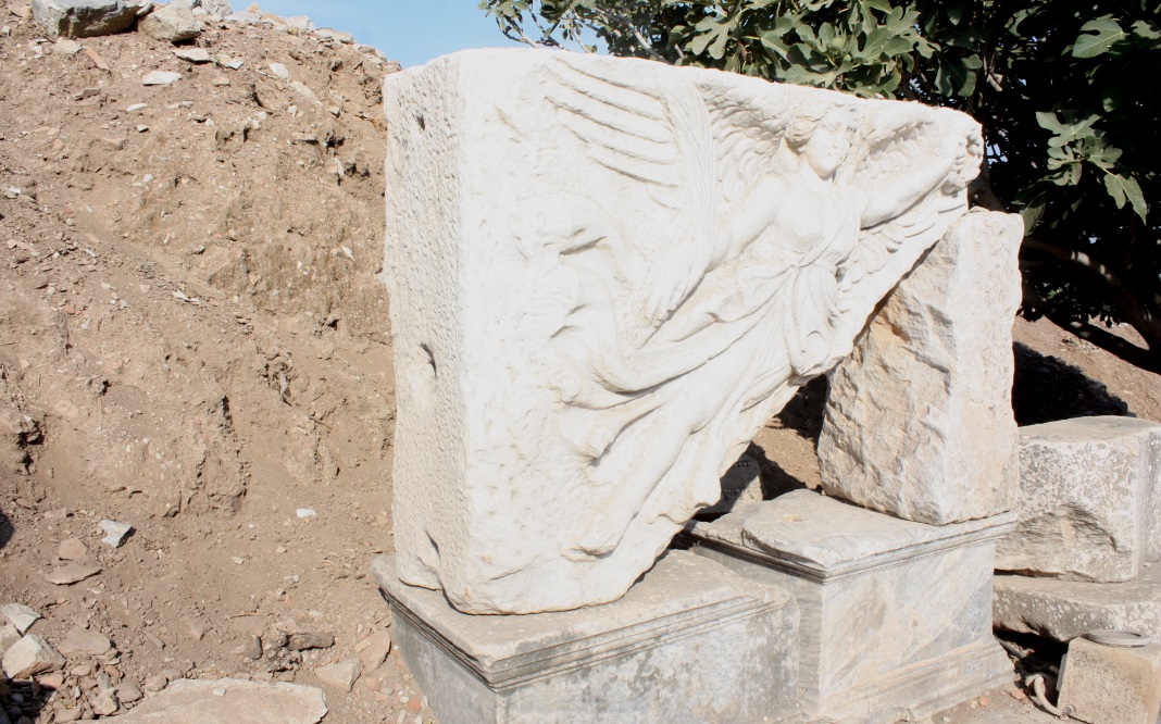 Nice carved stone on display