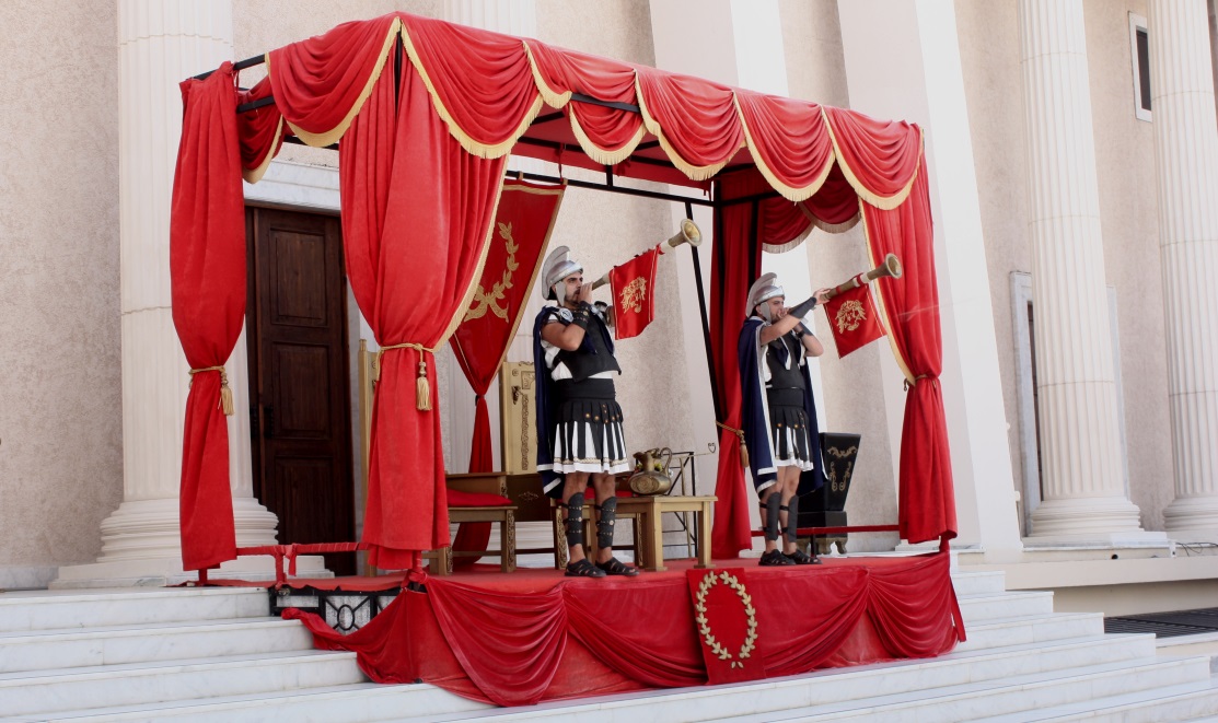 Gift shop which also featured a gladiator show