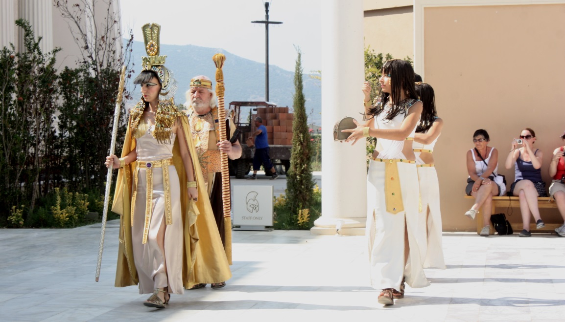 The gladiator show takes place in Roman times