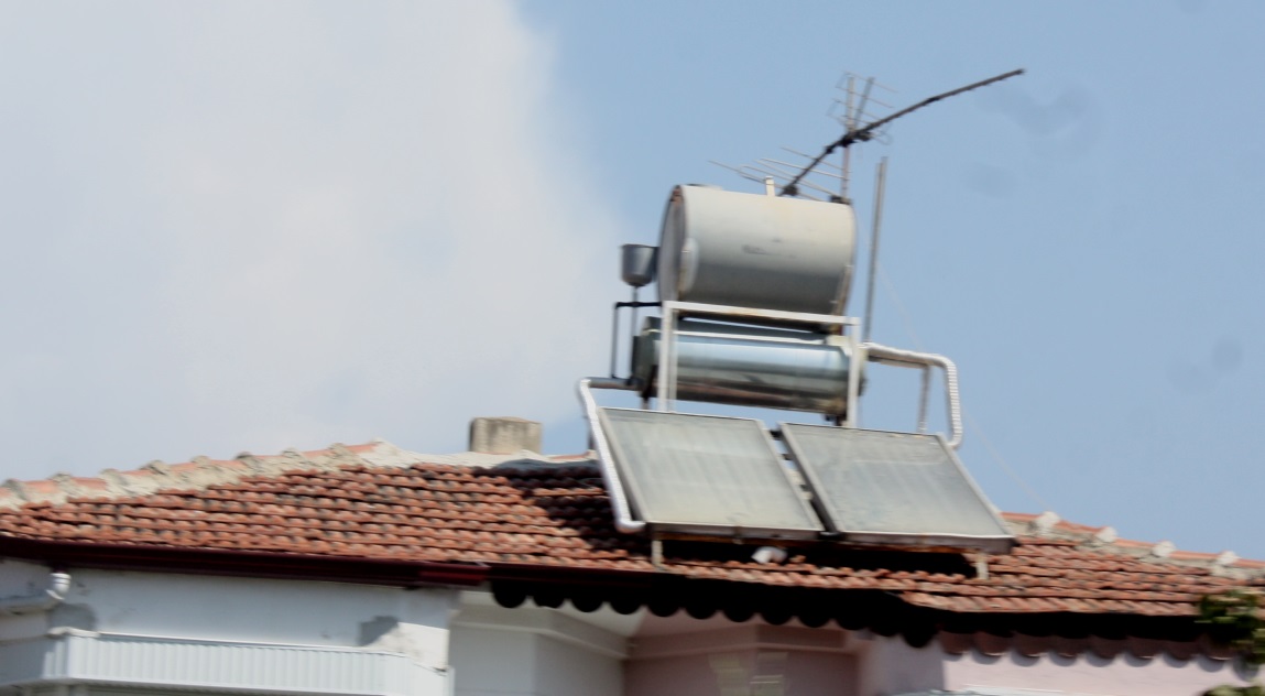 Solar hot water heaters are everywhere