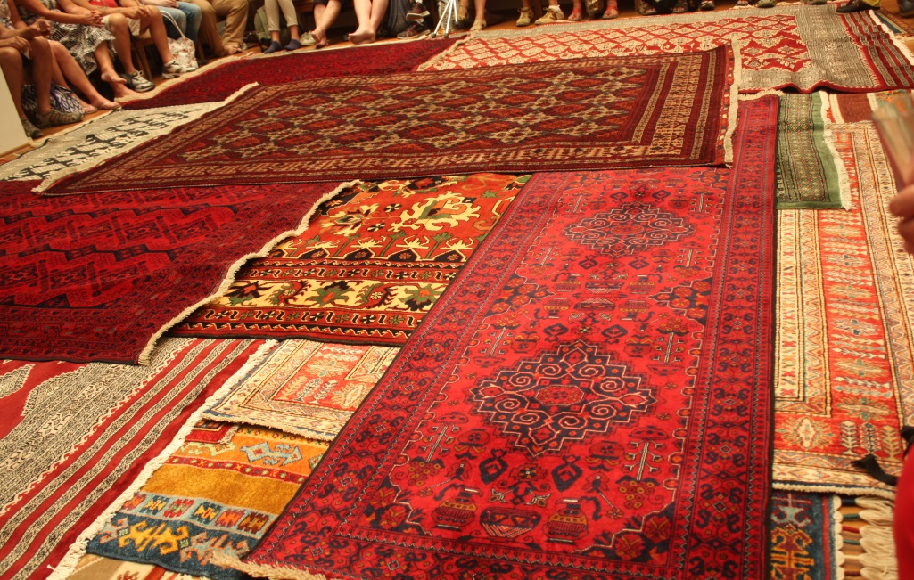 These rugs take about two years each to make by hand