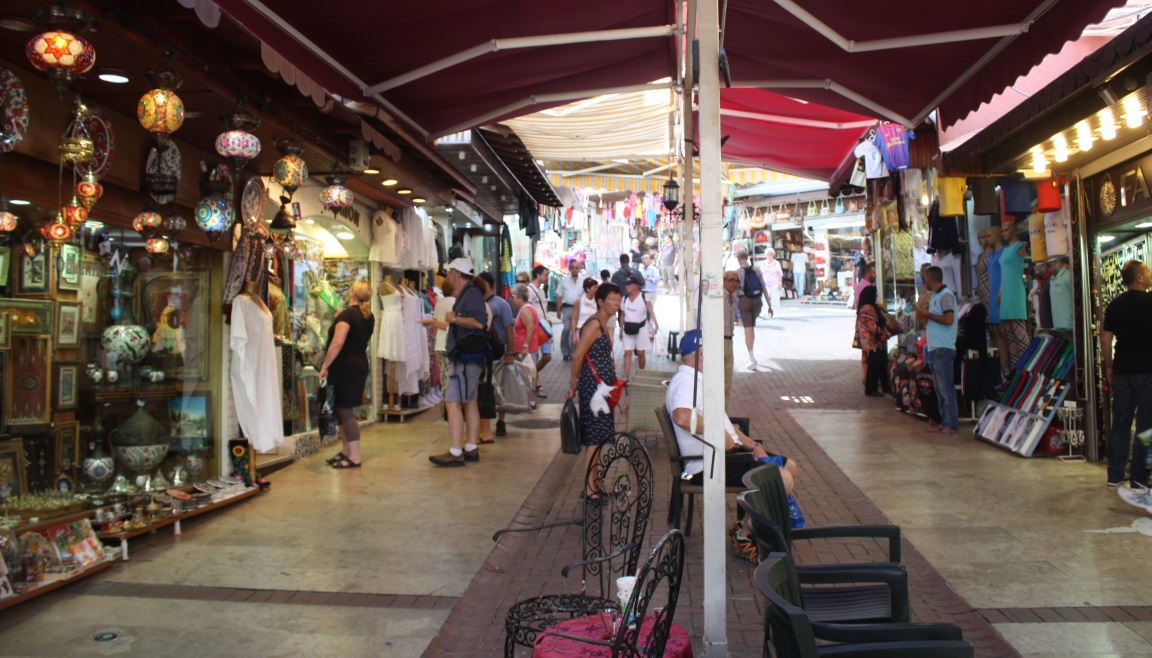 Turkish bazaar in Kusadasi