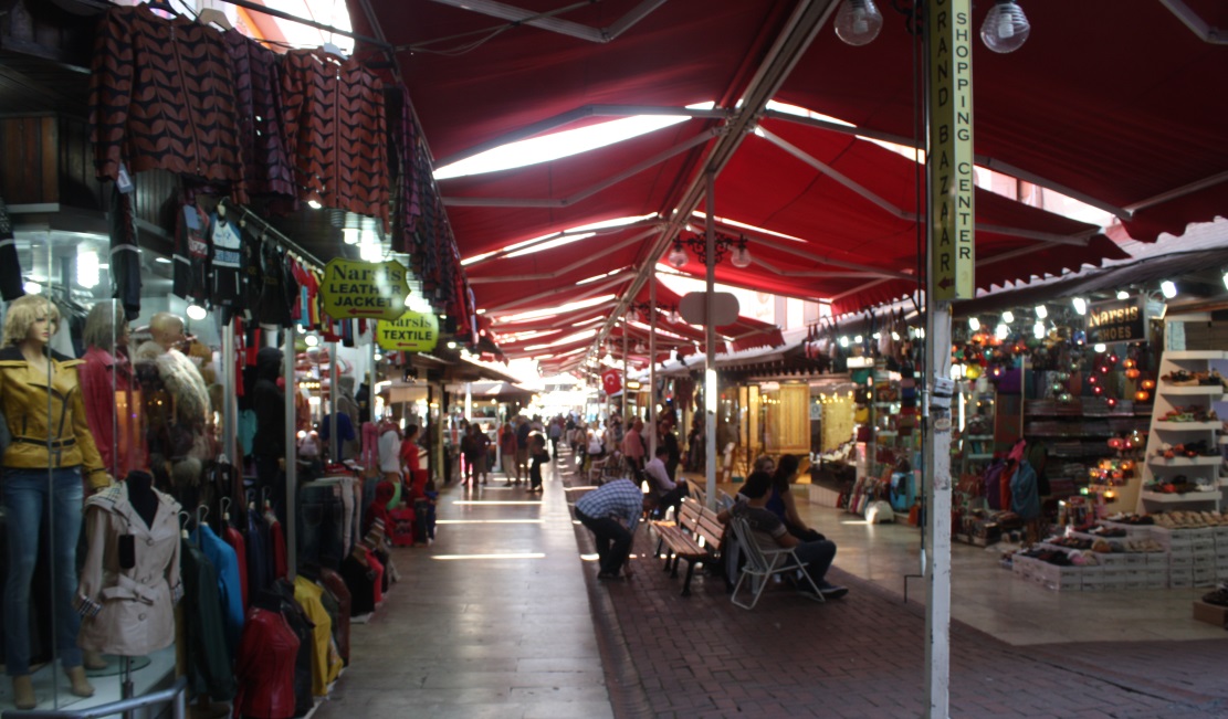The objective at the bazaar is to pay no more than 20 - 25% of the marked prices