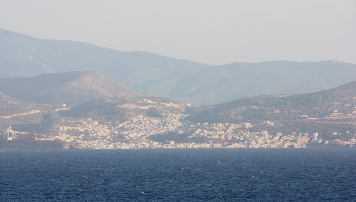Town of Karlovasi on the Greek island of Samos