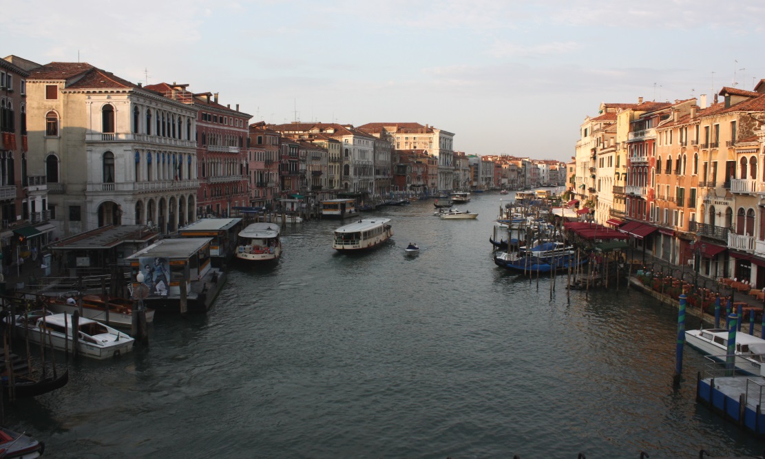 Looking Southwest from the Rialto Bridge