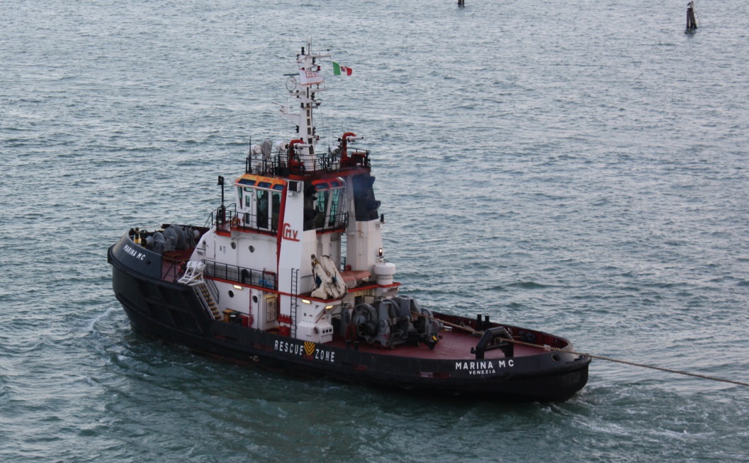 We are getting a little help from a tug