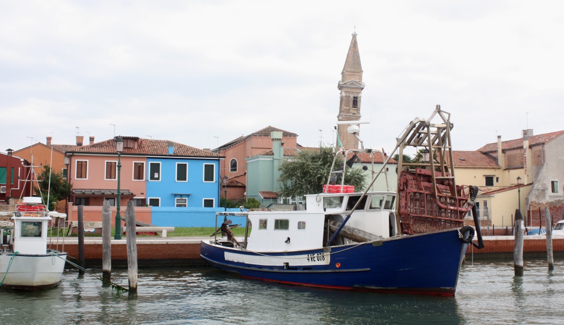 Along the Southwest coast of Burano