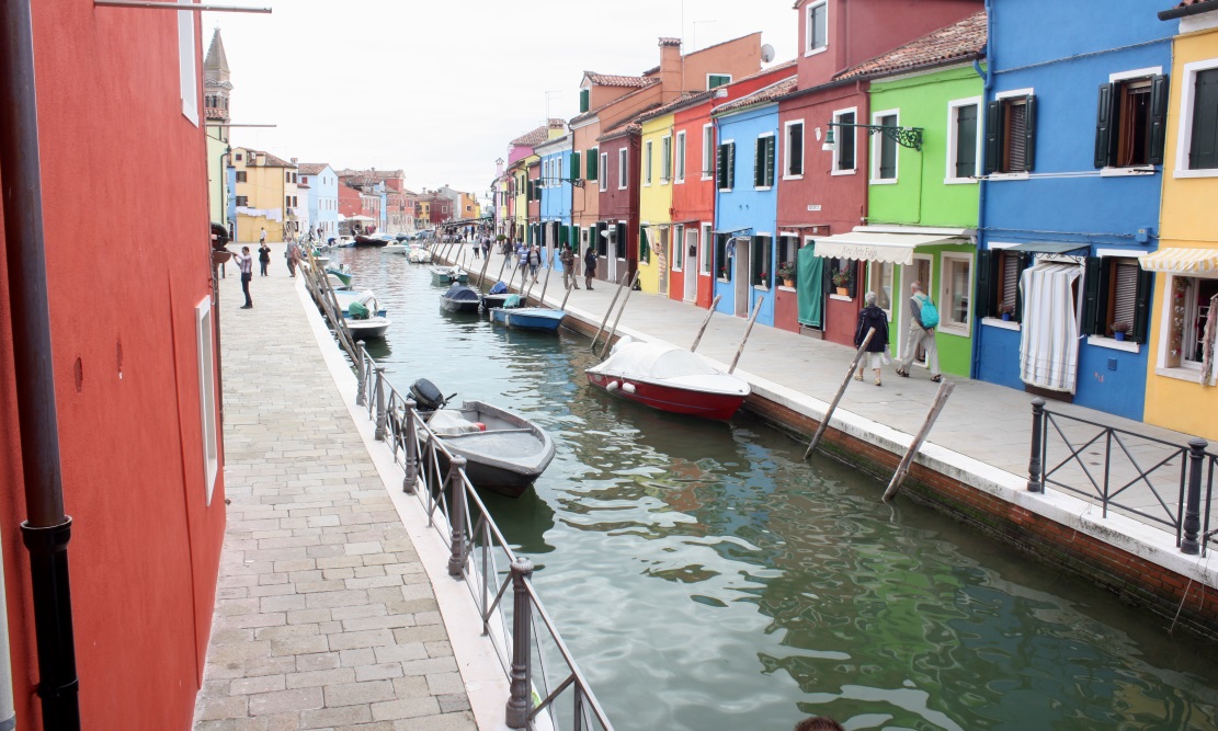 The famous colorful houses of Burano