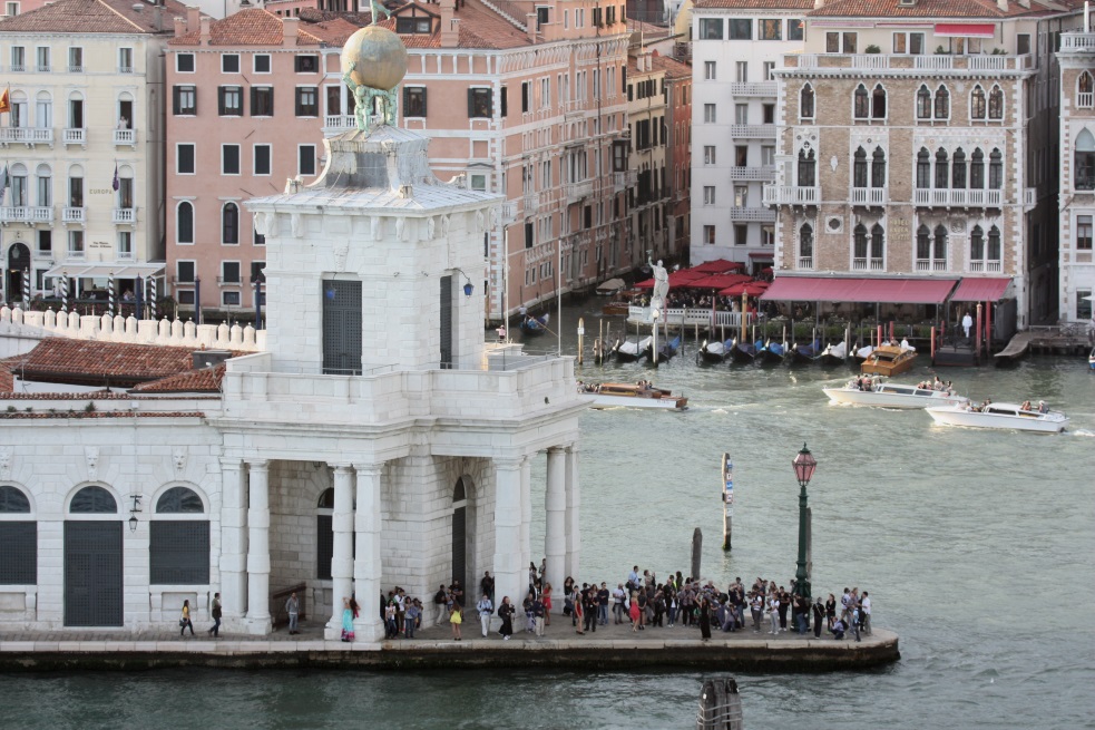 Front of the Punta della Dogana art museum