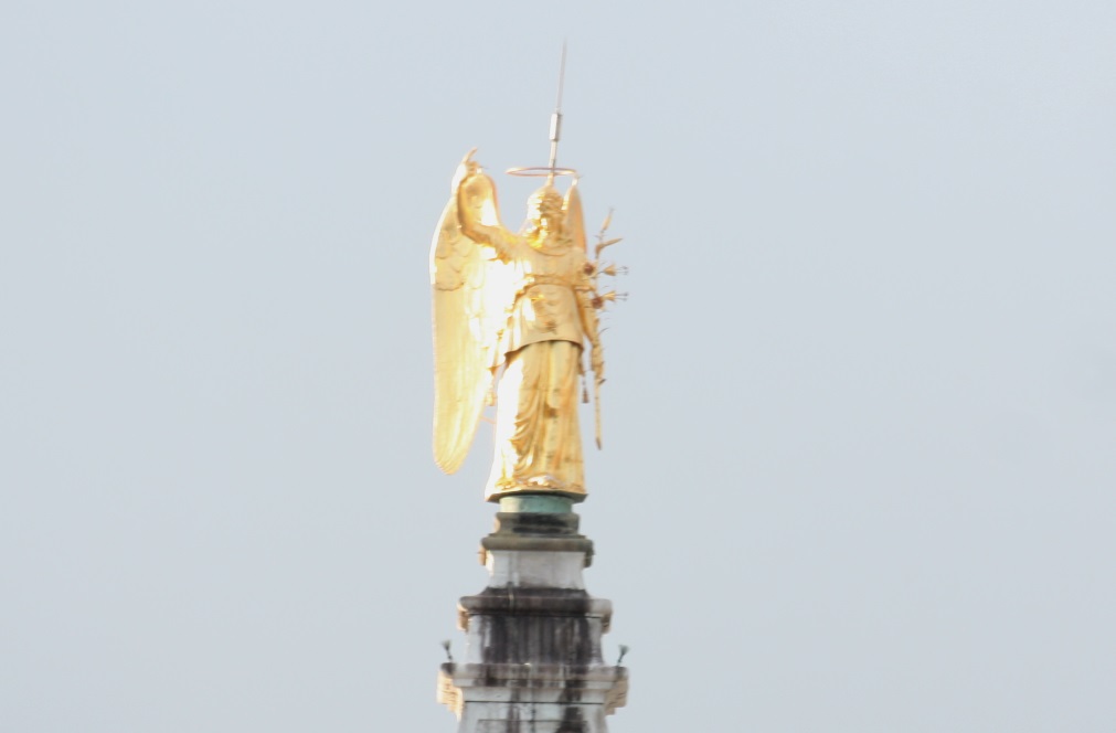 Statue at the tip of St Mark's Campanile
