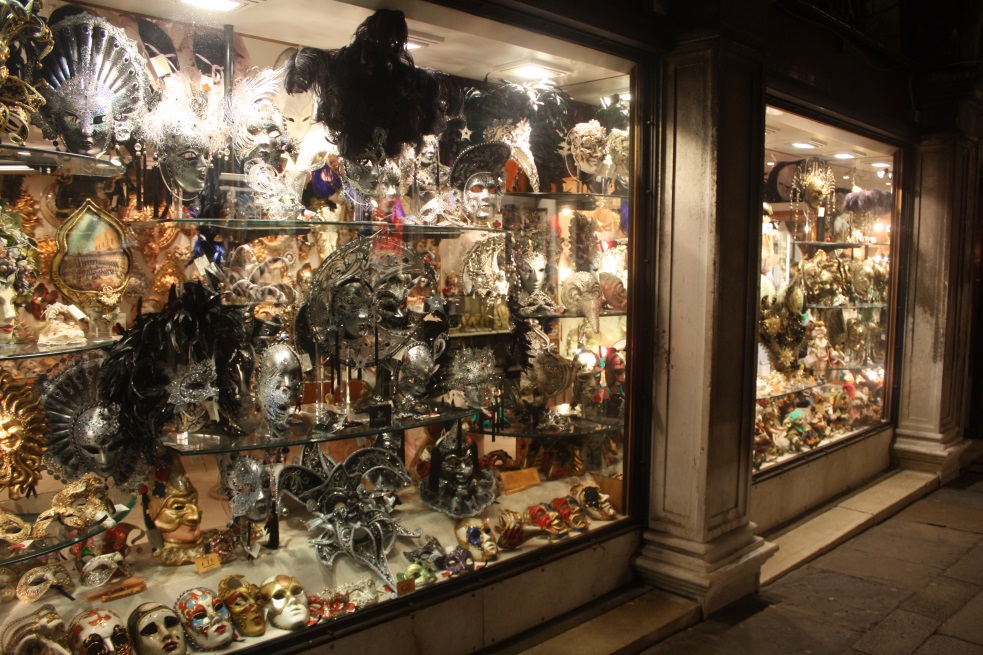 Store window facing Saint Mark's square