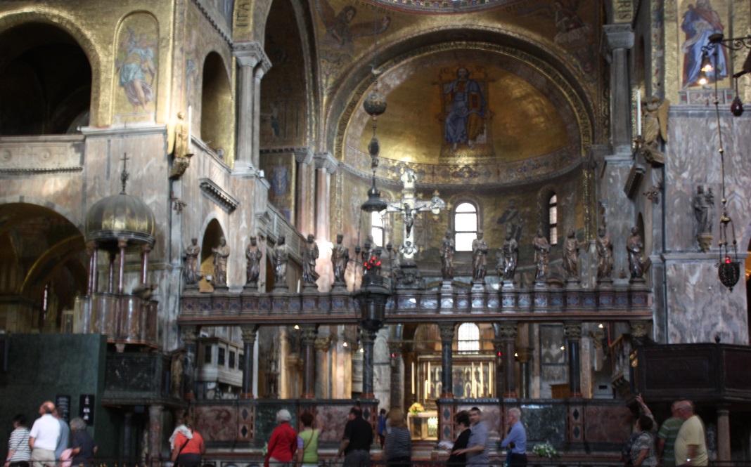 Inside Saint Mark's basilica