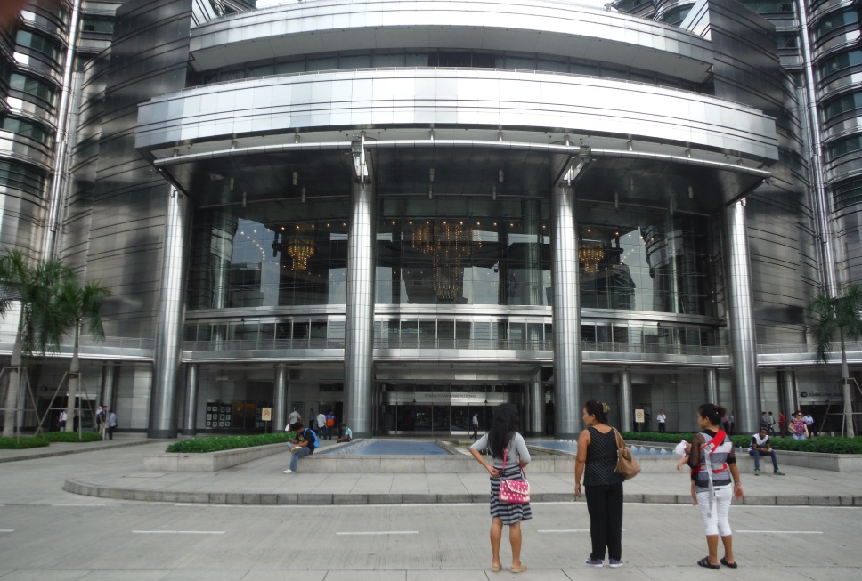 Entrance to the lobby of the twin towers