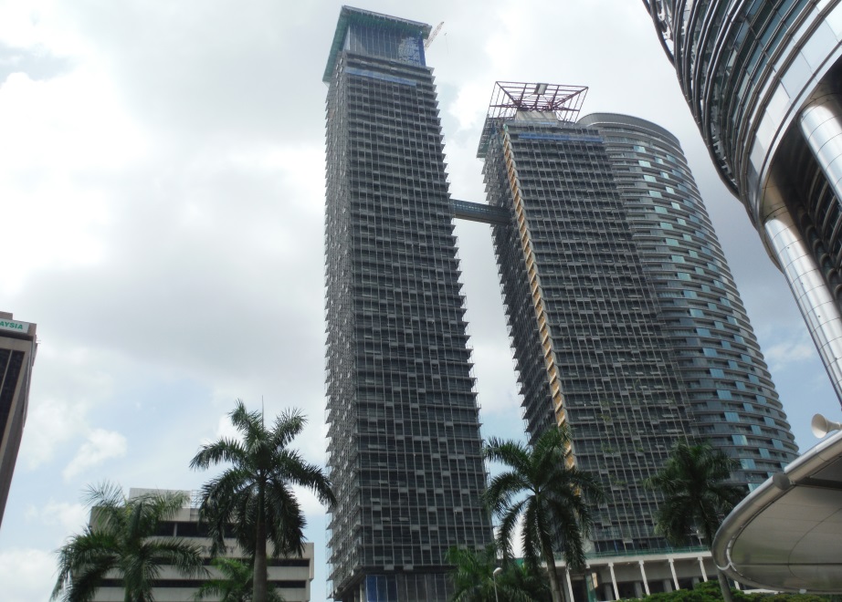 Two towers near completion