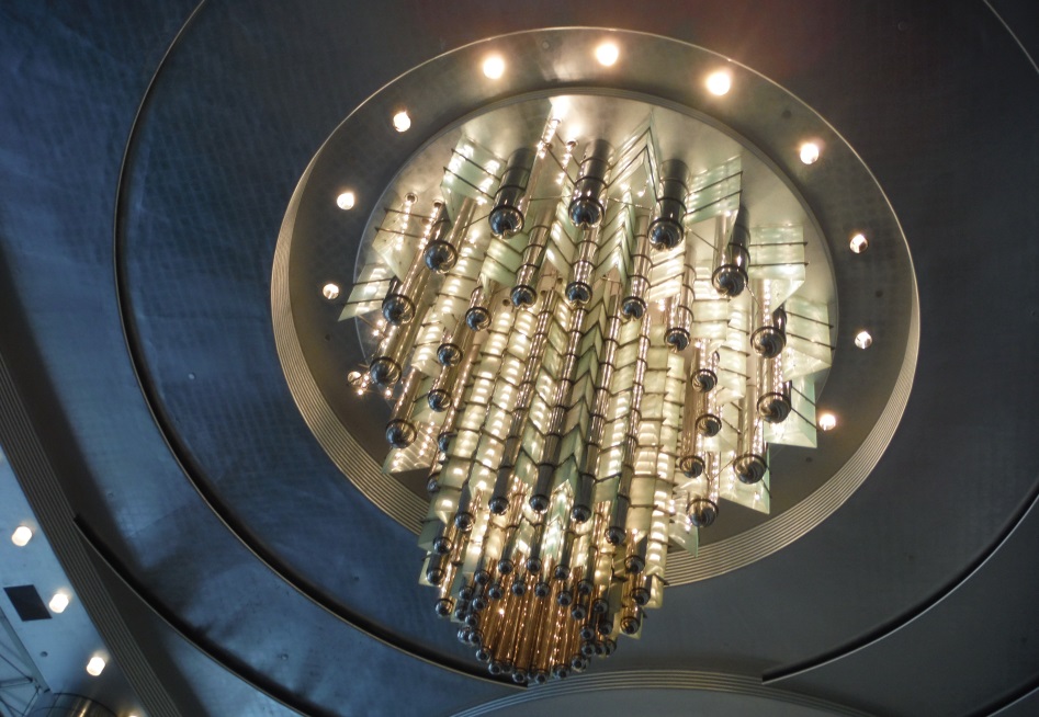 Chandelier in the entrance lobby