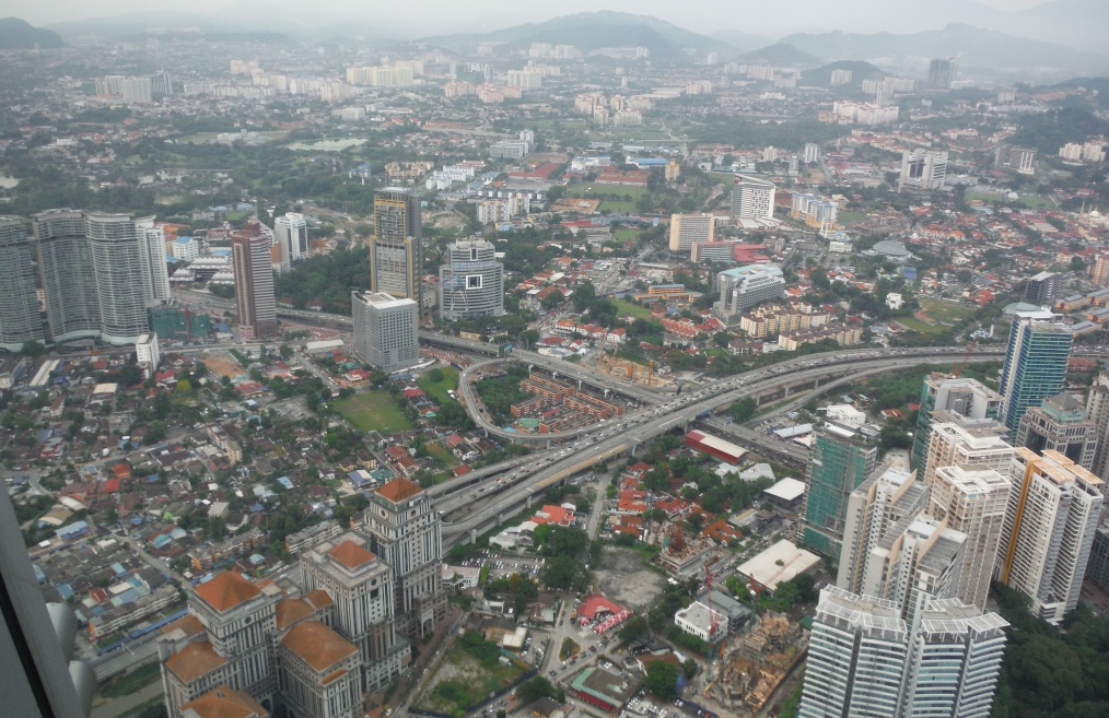 Looking NNE from the observation deck