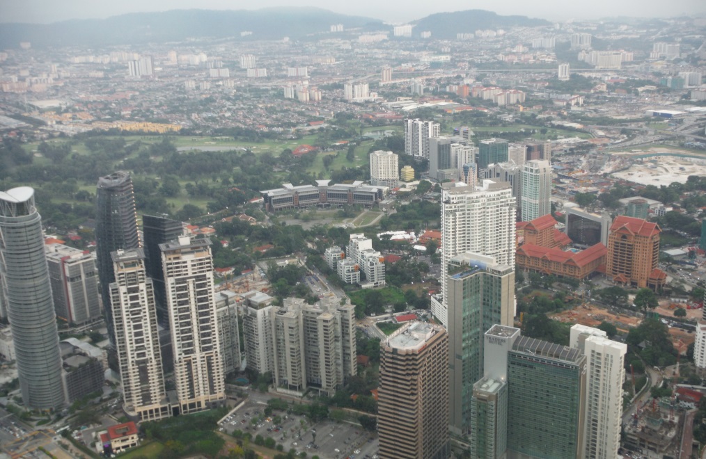Looking South East from the observation deck