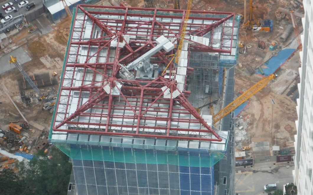 Interesting to see tower construction from above
