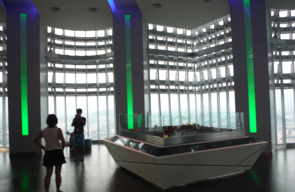 The observation deck is a nice big area