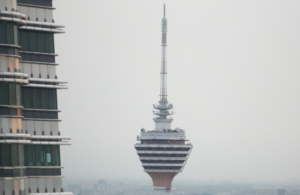 The top of the KL tower