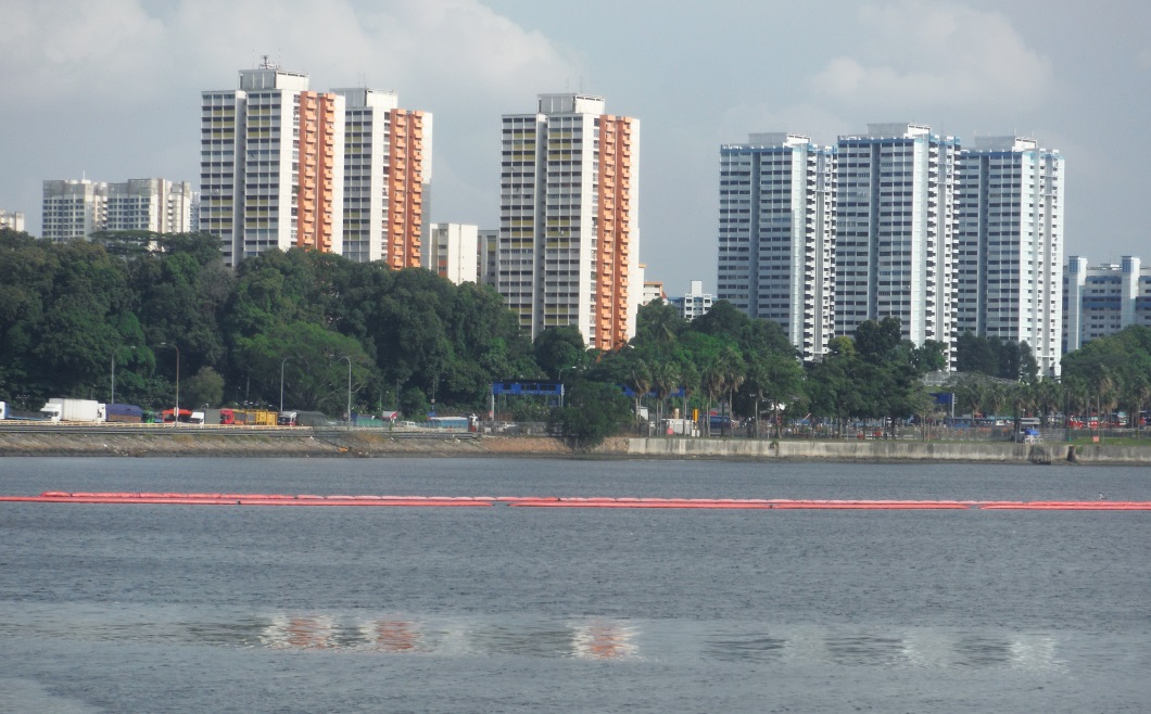 Some nice residential towers across the channel in Woodlands