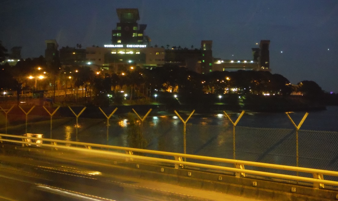 The Woodlands Checkpoint at night