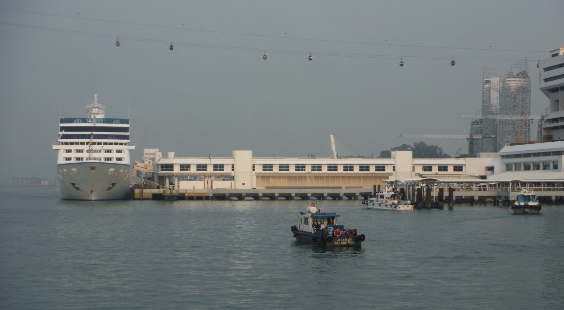 Ferries go between here and several destinations in Malaysia