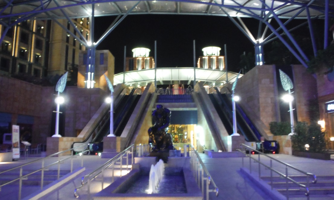 Farther up the plaza