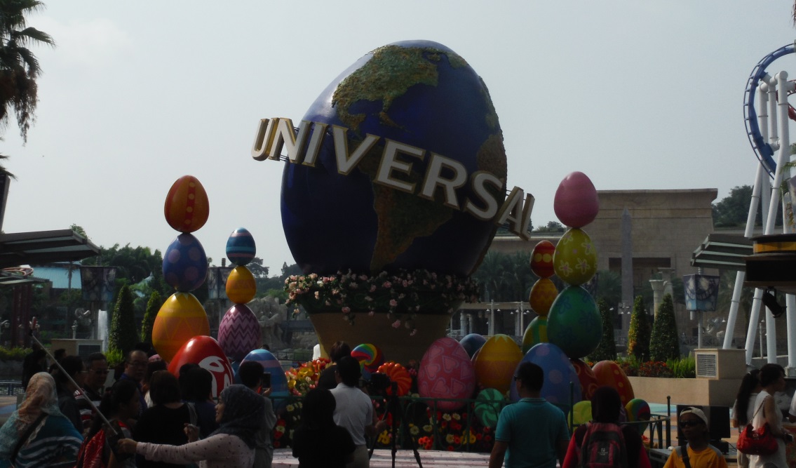 The Easter theme is continued here inside the park