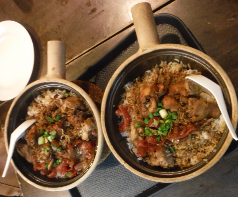 Rice and chicken bowls