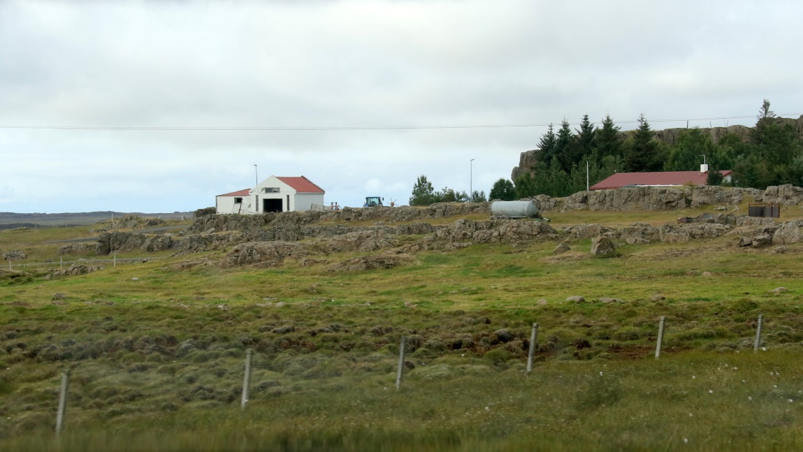 Closer view of the same farm