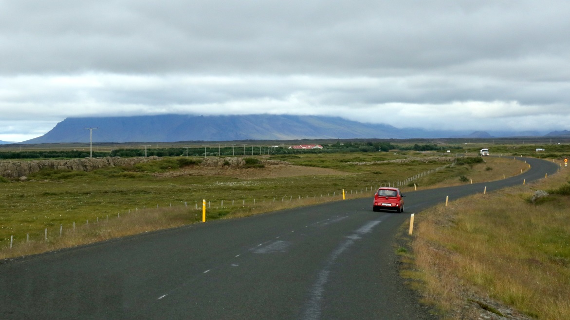 Looking North along Route 54