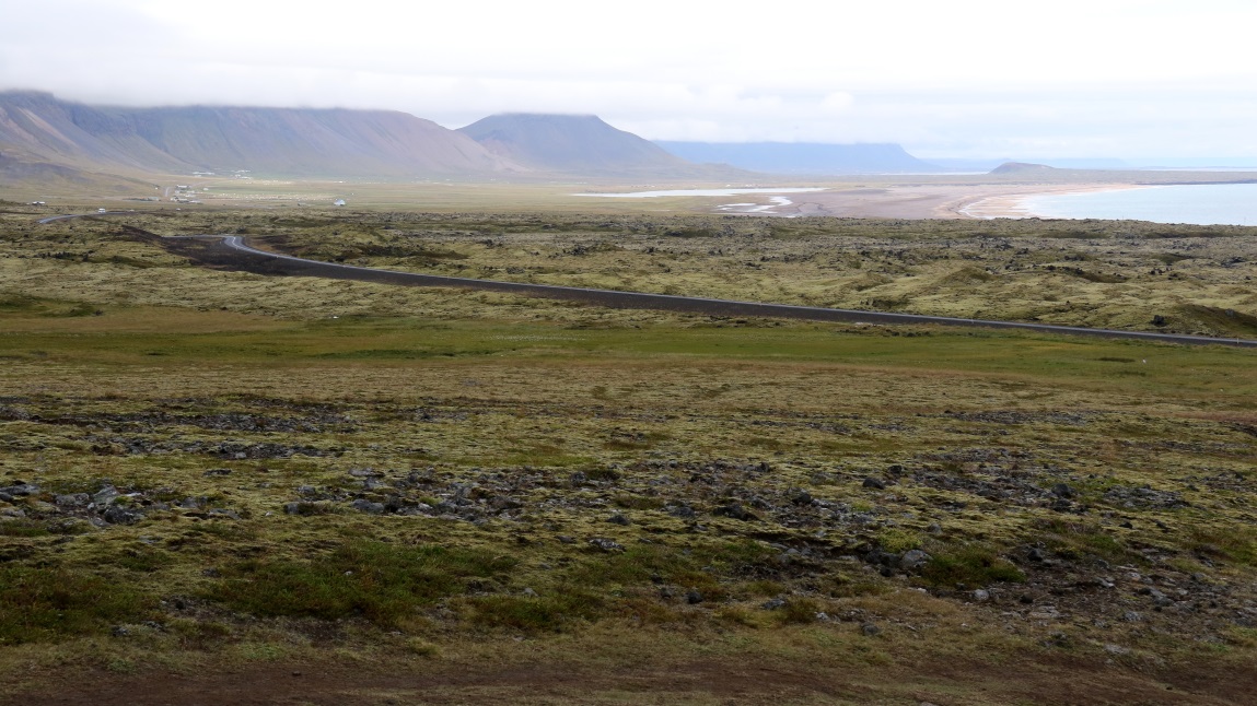 Looking back East across the bay