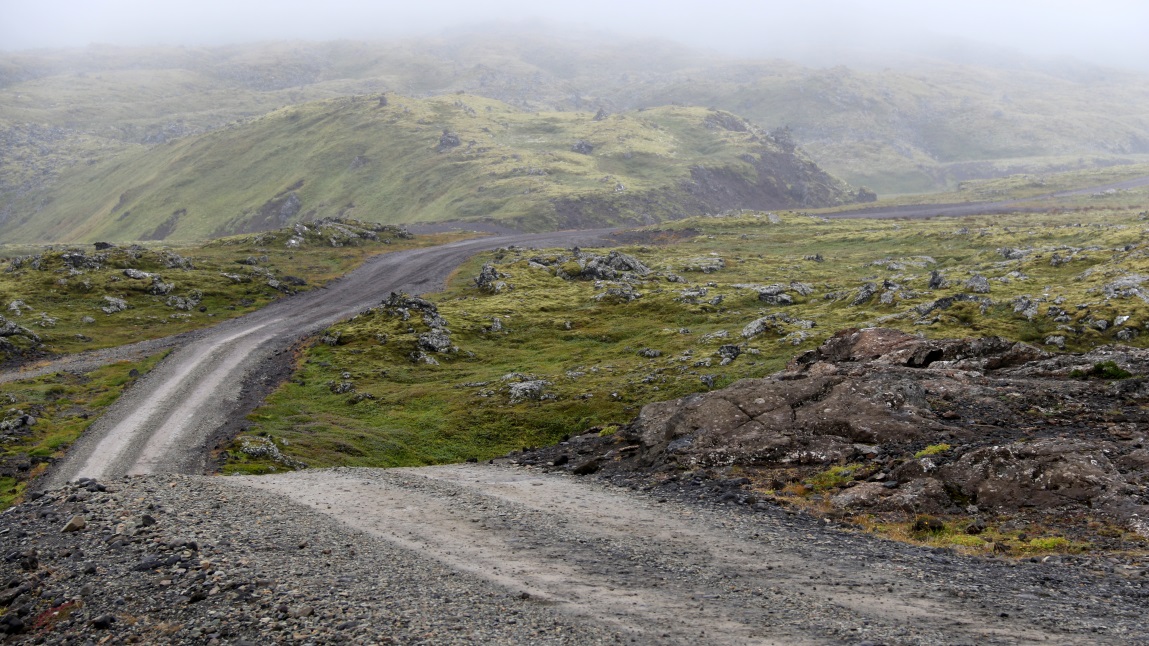 The road is actually in decent condition