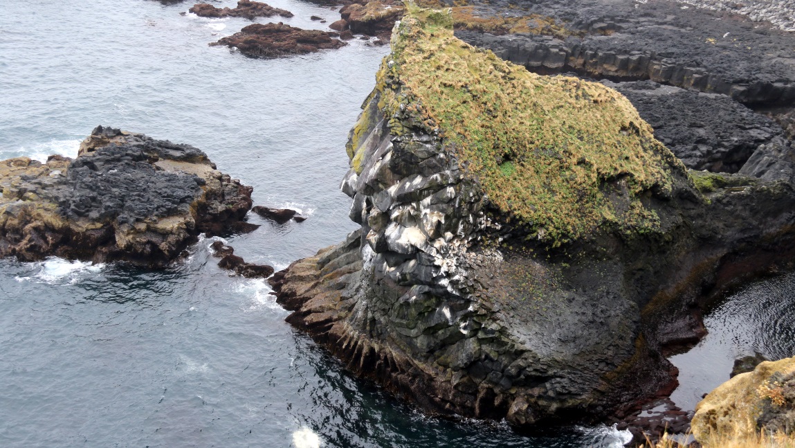 Impressive rock formation at Londrangar