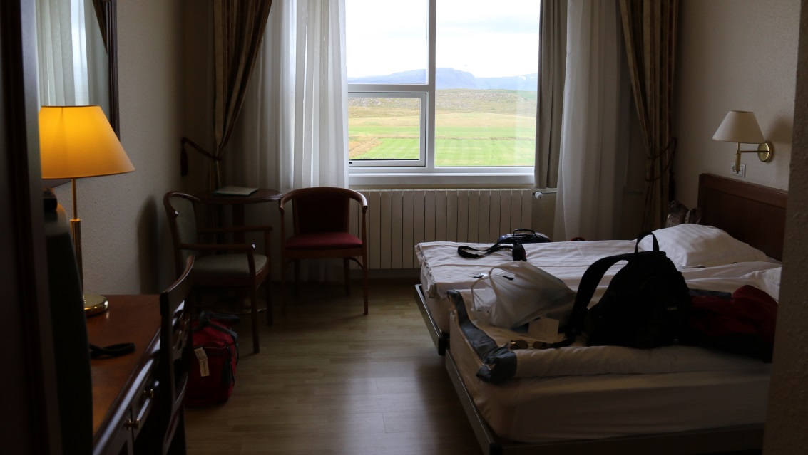 Our room in the Hotel Stykkisholmur