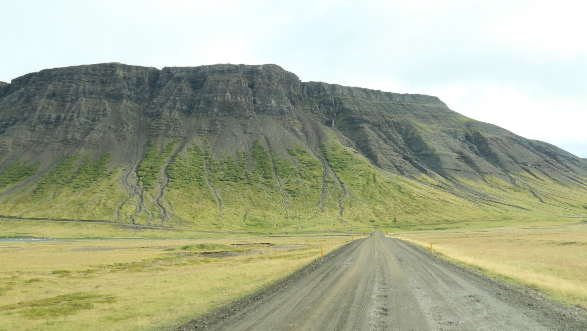 Eyrarfjall Mountains on the East side of the bay