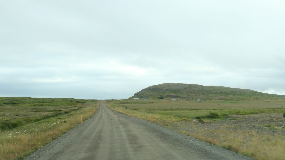 One mile West of Breidablsstadur