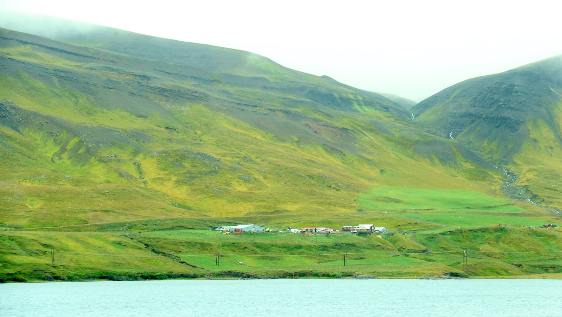 Closer view of the town