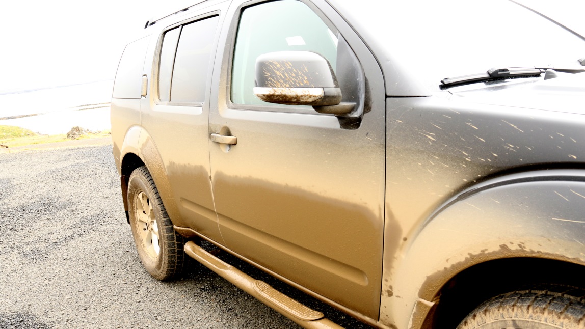 There was a bit of dirt on the car