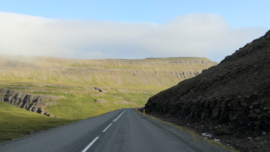 Route 62 crosses a high plain
