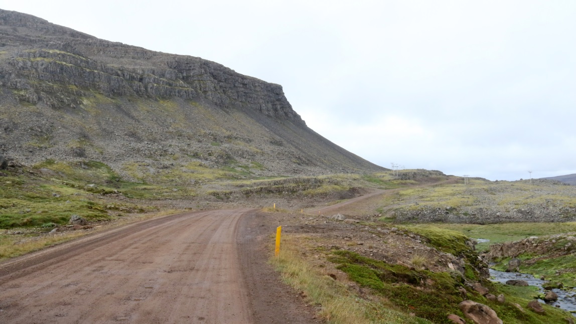 Mountains on the left